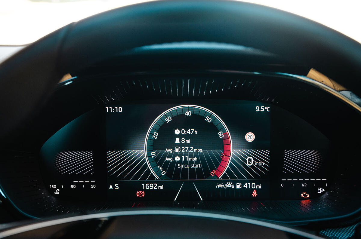 Skoda Fabia instrument cluster