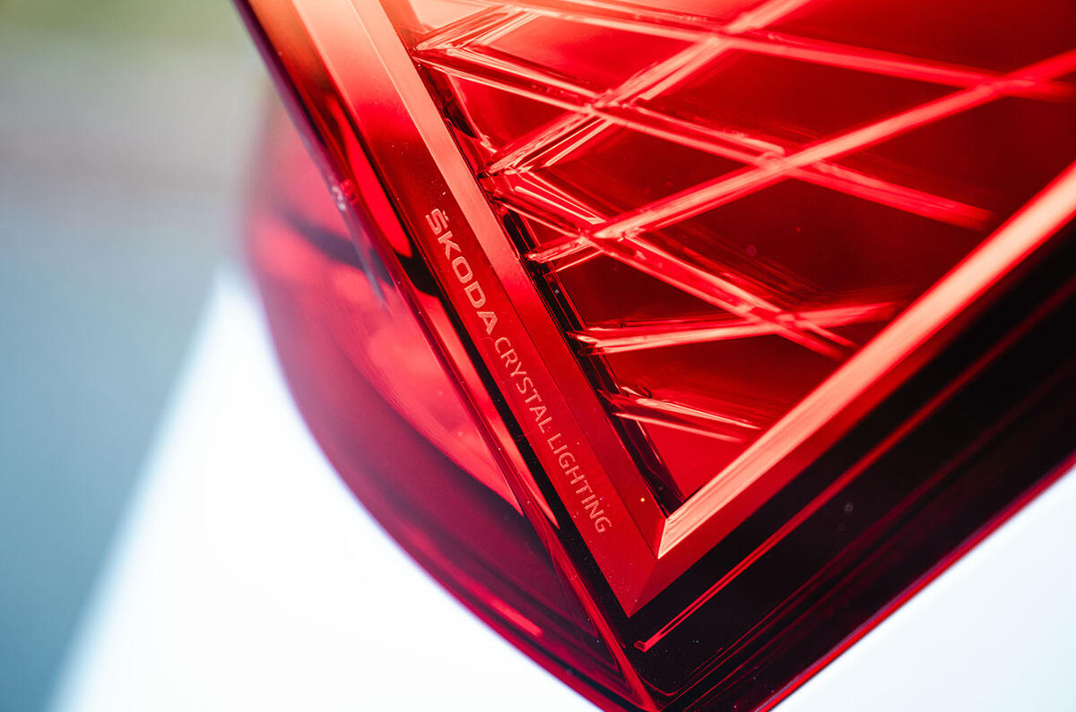 Skoda Fabia rear light detail