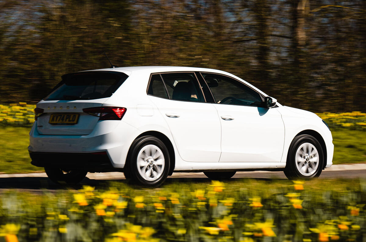 Skoda Fabia rear three quarter