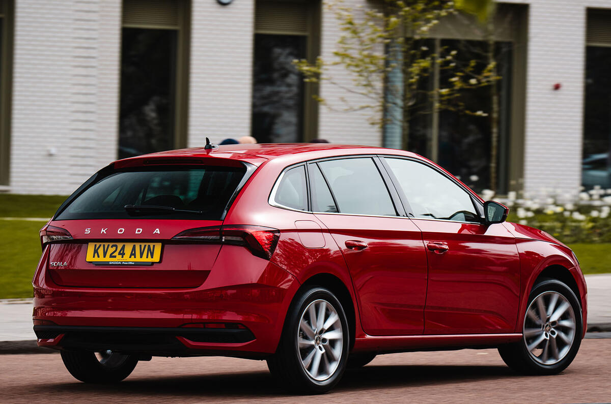 Skoda Scala rear three quarter static