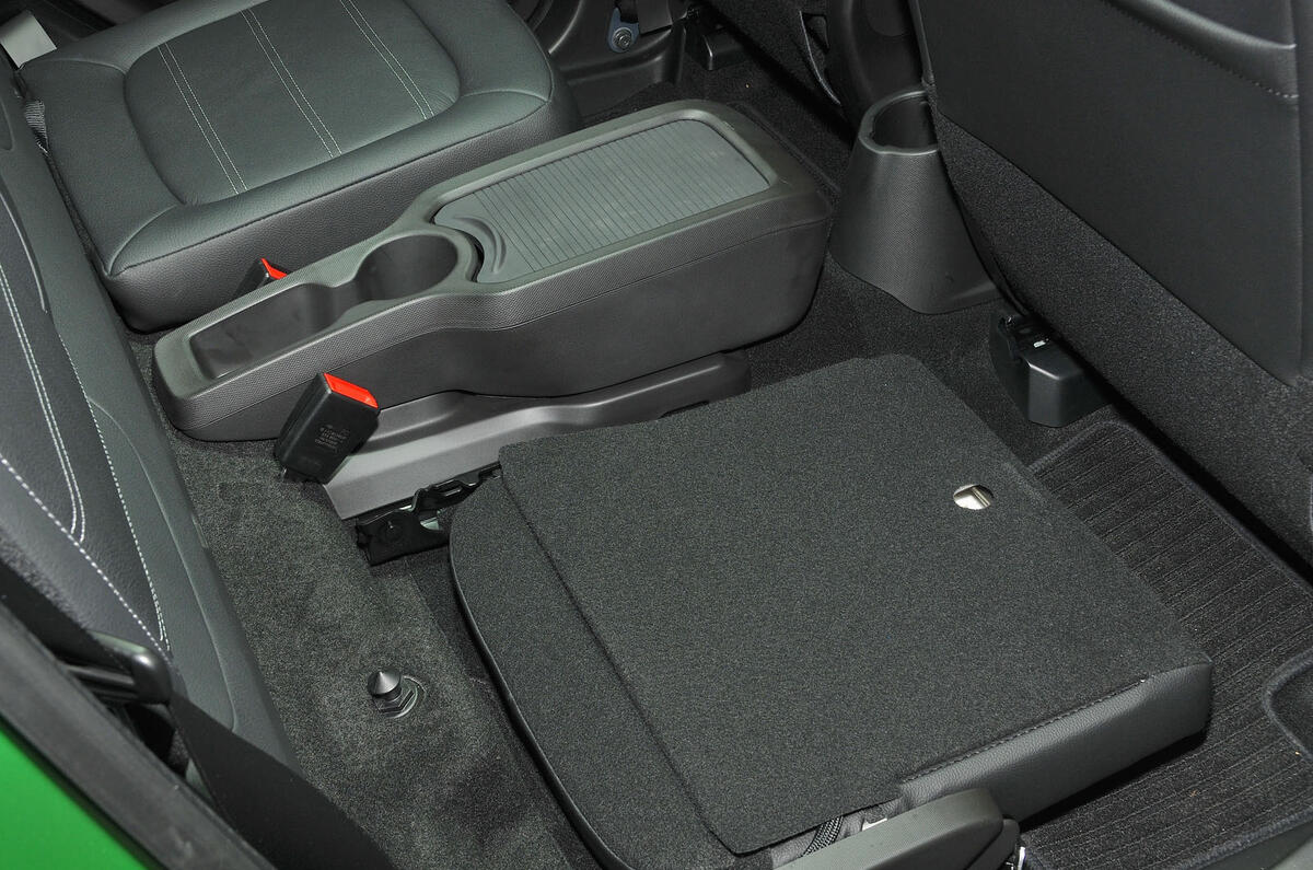 Smart Forfour Electric Drive folded rear seats
