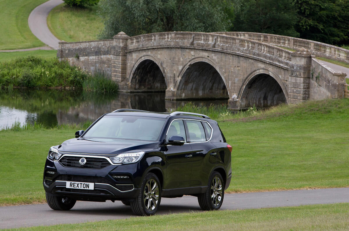 Ssangyong Rexton on the road
