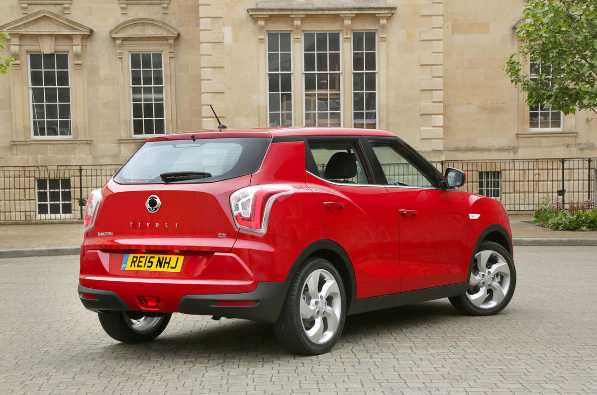 Ssangyong Tivoli rear quarter