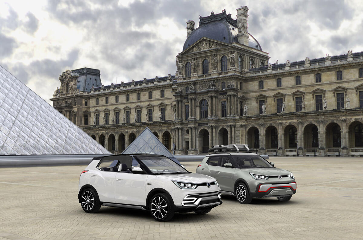 SsangYong previews new X100 crossover with Paris motor show concepts SsangYong previews new X100 crossover with Paris motor show concepts