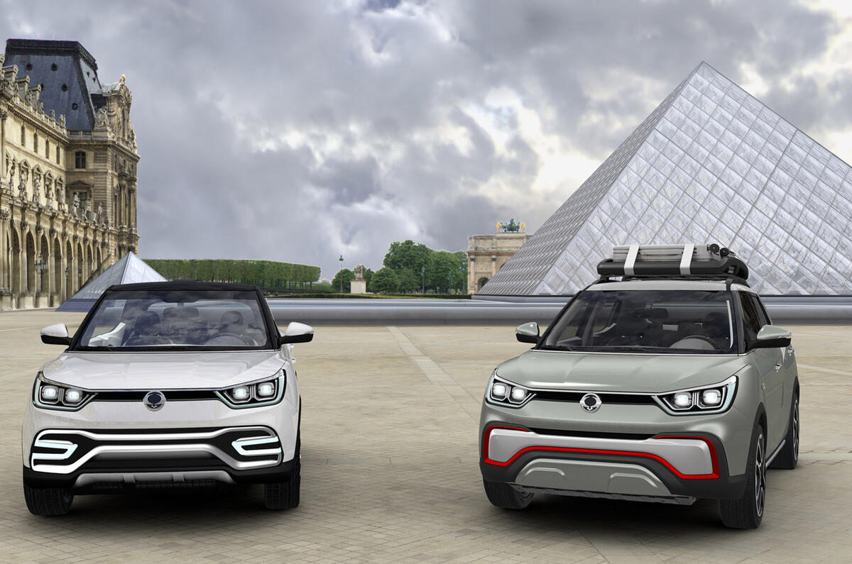 SsangYong previews new X100 crossover with Paris motor show concepts SsangYong previews new X100 crossover with Paris motor show concepts