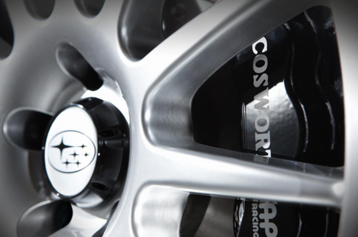 no title Subaru Cosworth's supercar pace