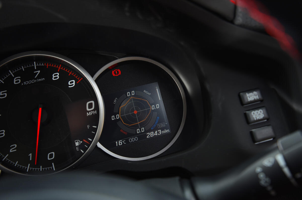 Subaru BRZ G-force meter