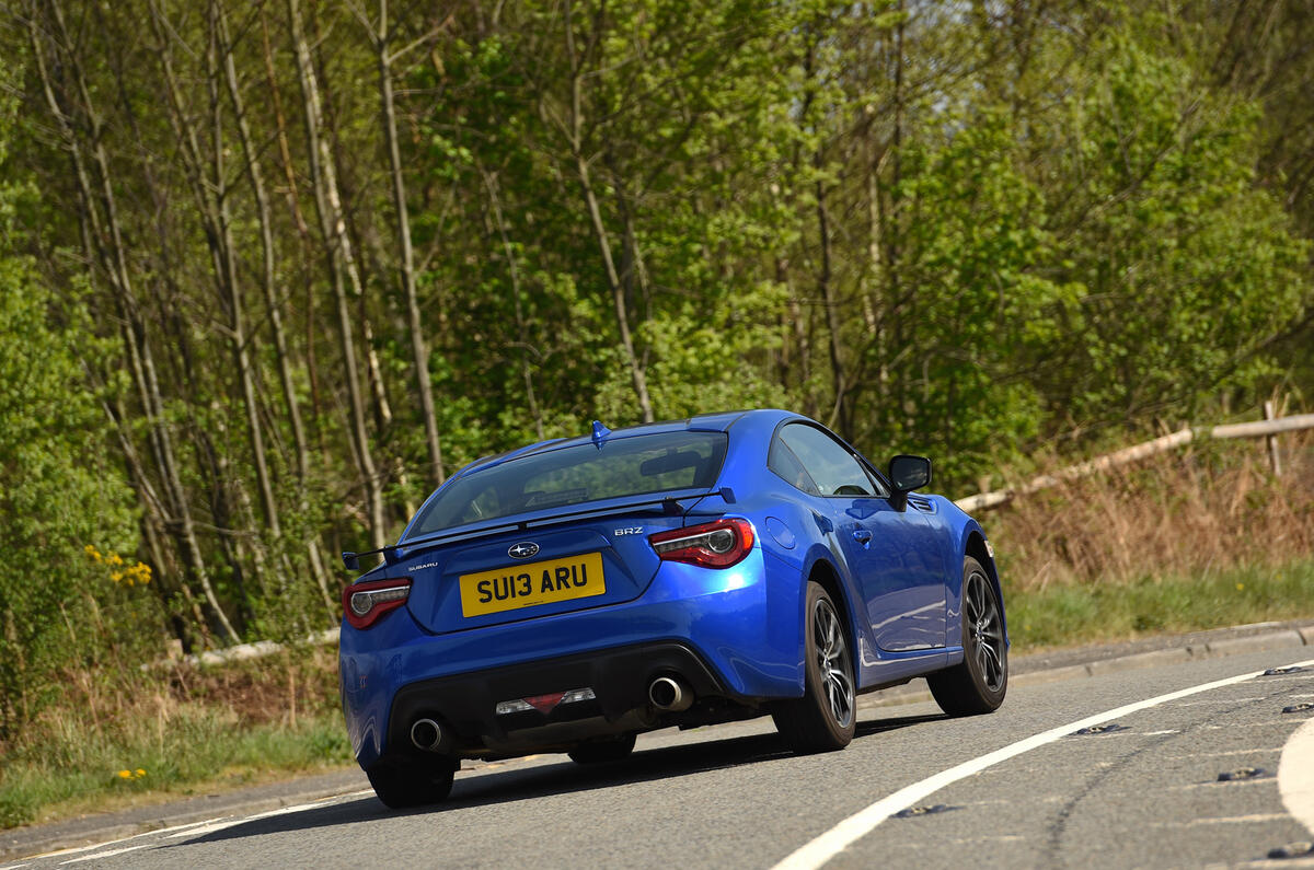 Subaru BRZ rear cornering