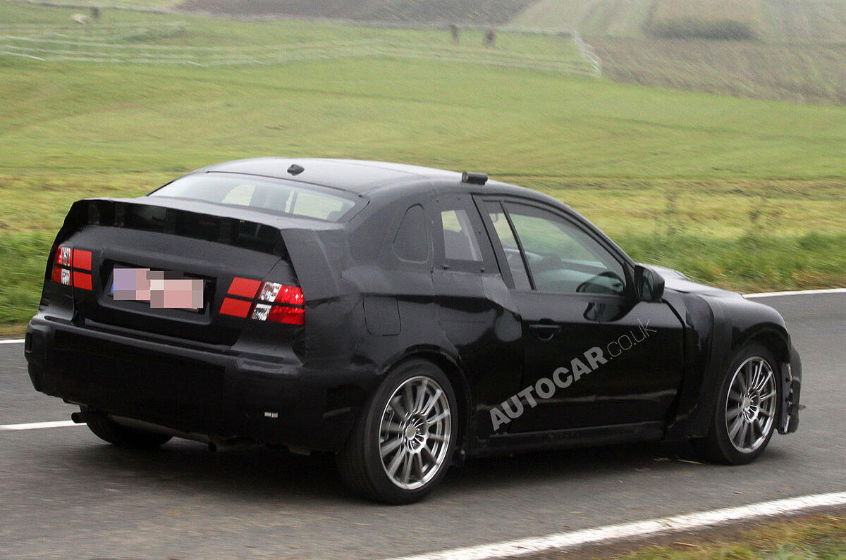 no title Subaru's STI coupé spied