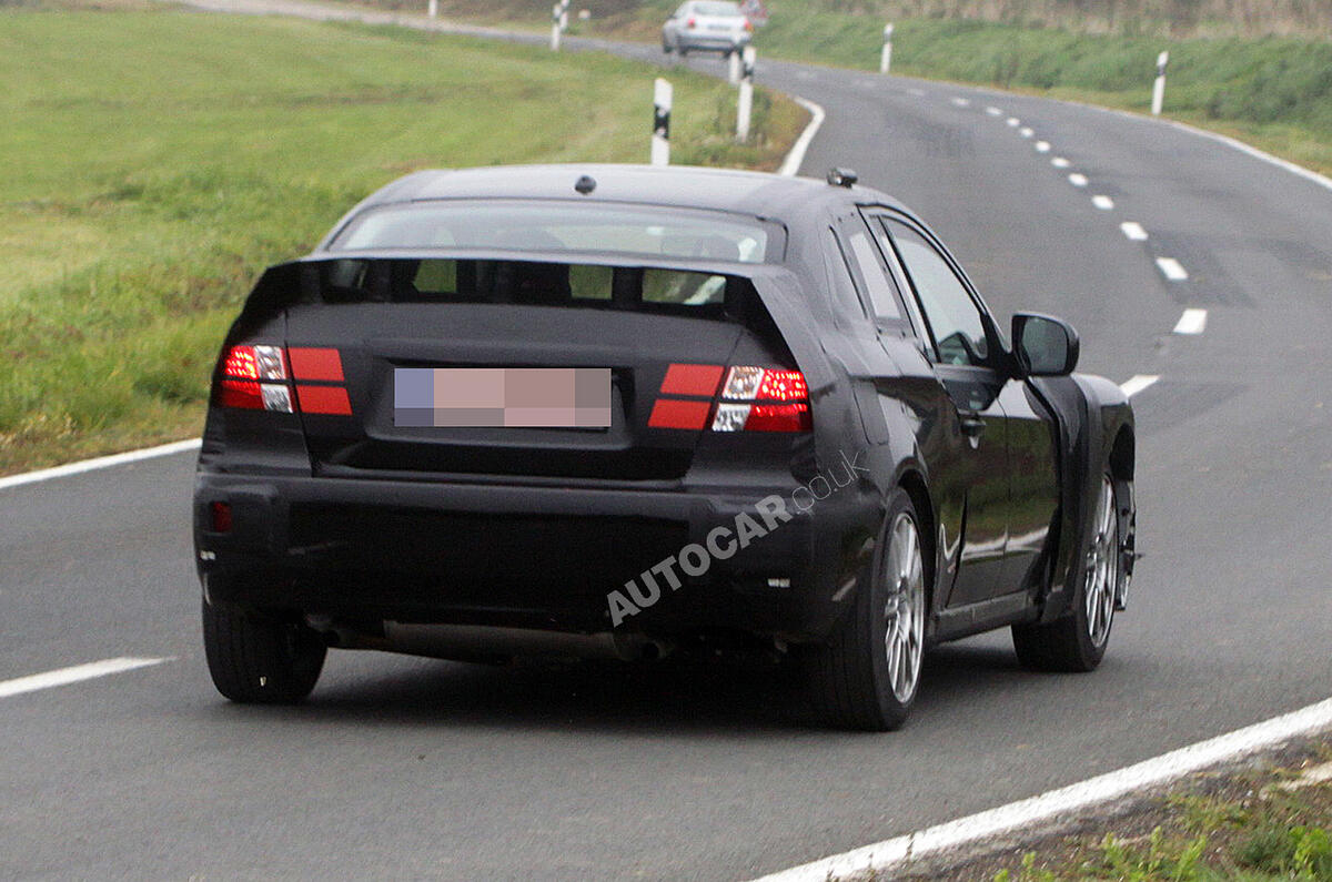 no title Subaru's STI coupé spied
