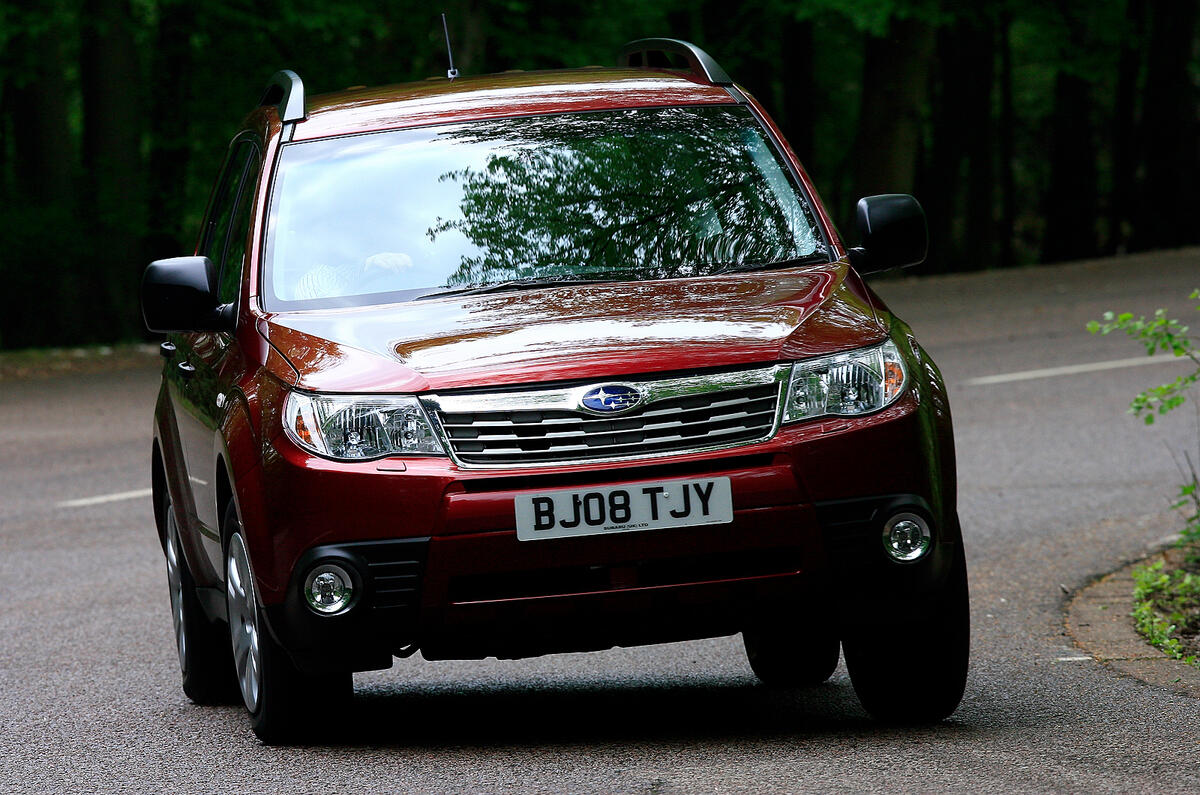 Forester handles well, but light steering won’t inspire confidence Subaru Forester cornering