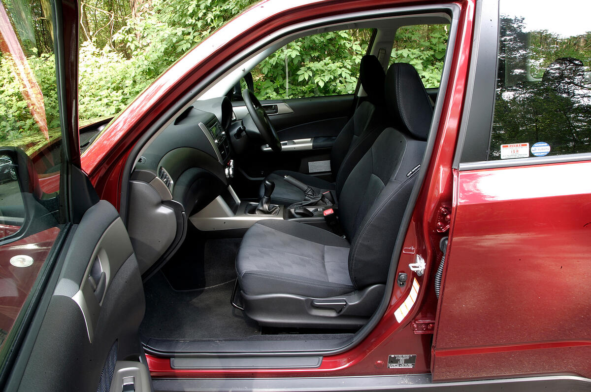 There’s none of your SUV flashiness in here, but it’s comfortable and spacious Subaru Forester interior