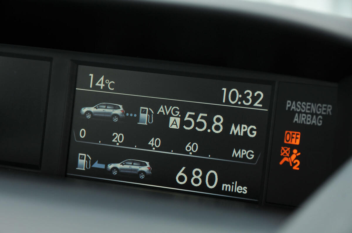 Subaru Forester information display