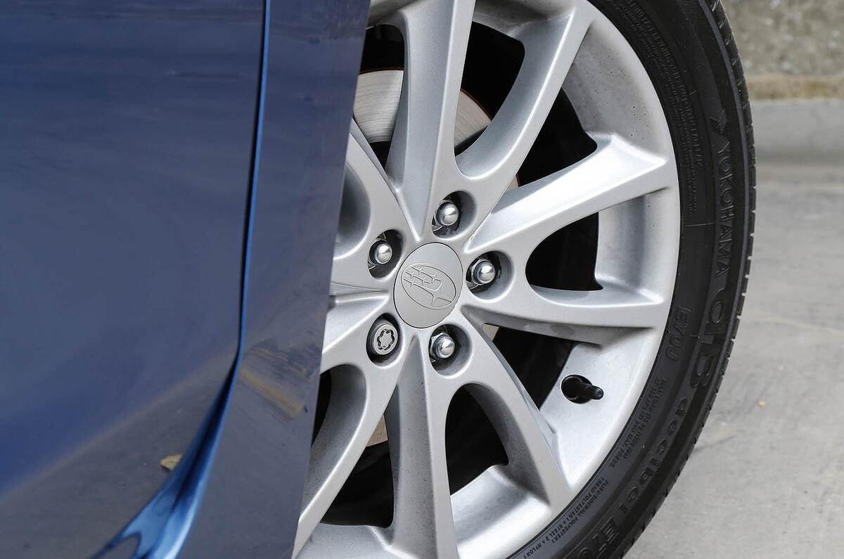16-in Subaru Impreza alloy wheels