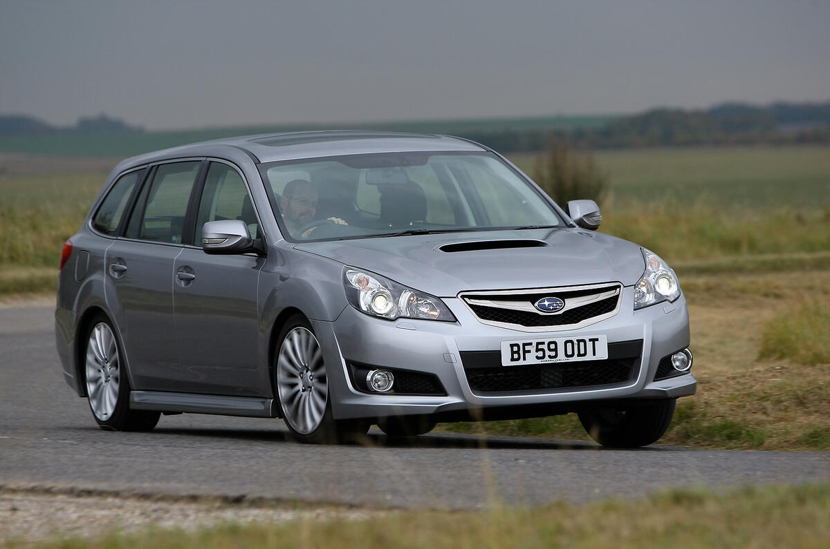 Ride is poor, but diesel pulls smoothly, gearbox permitting Subaru Legacy cornering