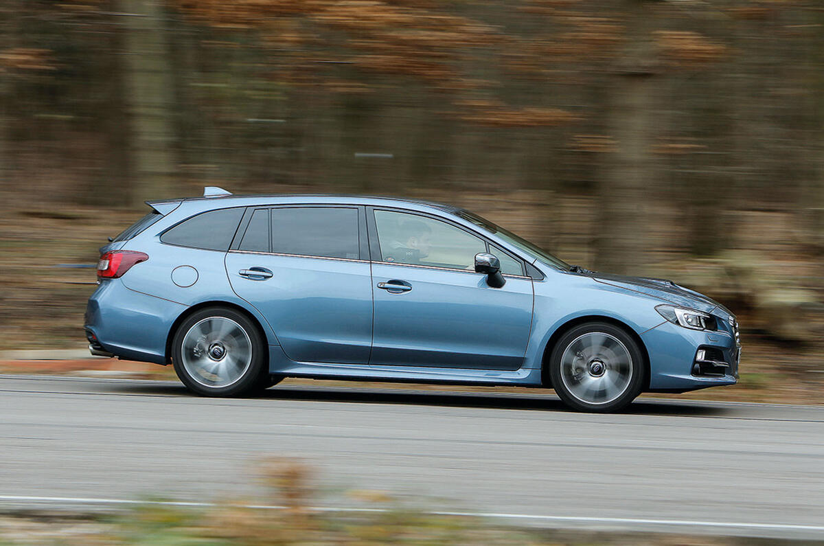The Subaru Levorg is a secure and stable handling estate