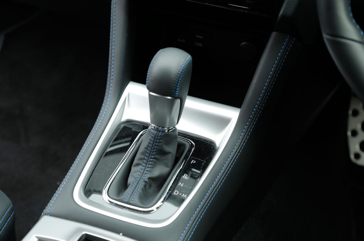 The automatic gearbox in the Subaru Levorg GT