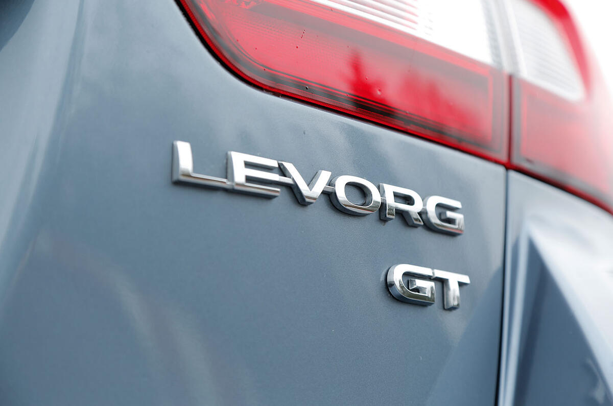 The only trim level available on the Subaru Levorg is also described on the tailgate