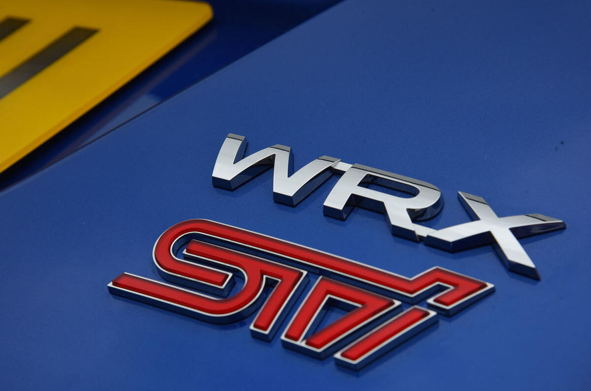 Subaru WRX STI badging