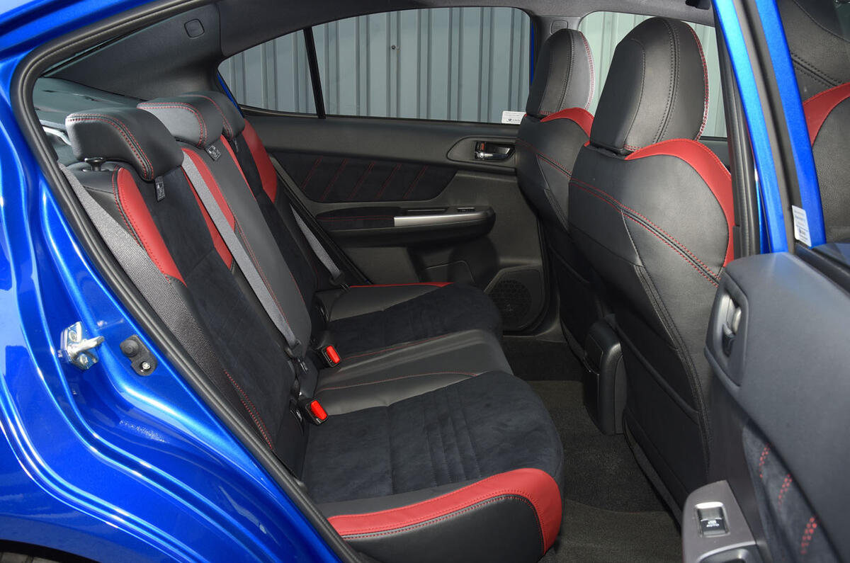 Subaru WRX STI rear seats