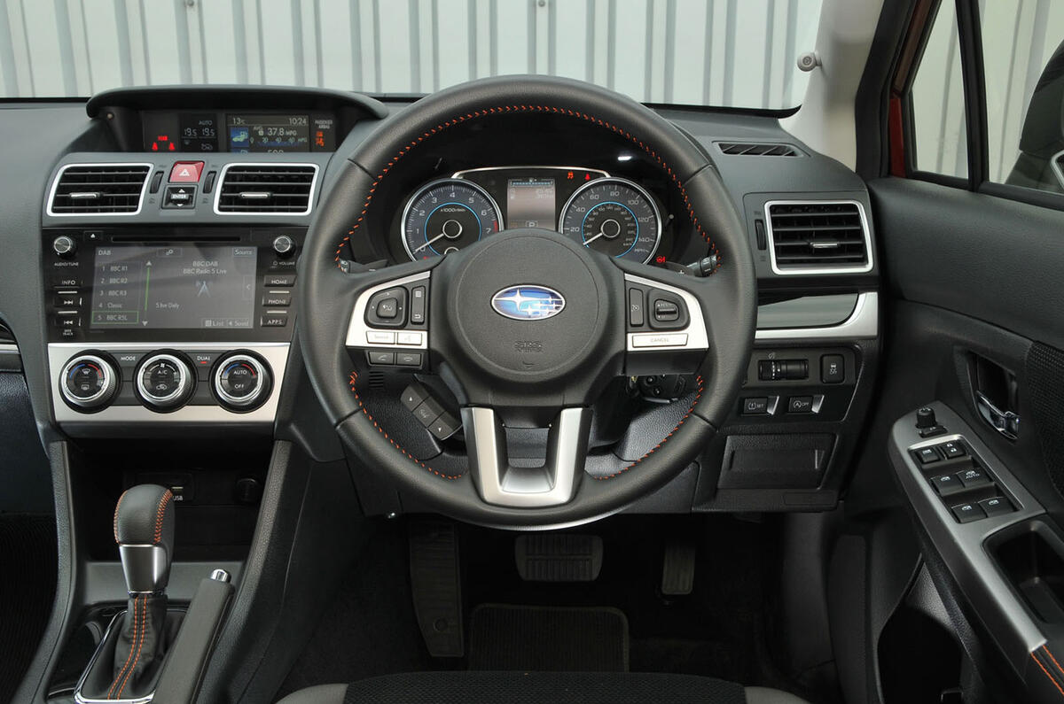 Subaru XV dashboard