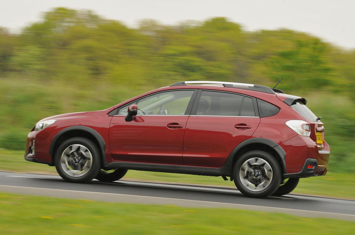 Subaru XV on the road
