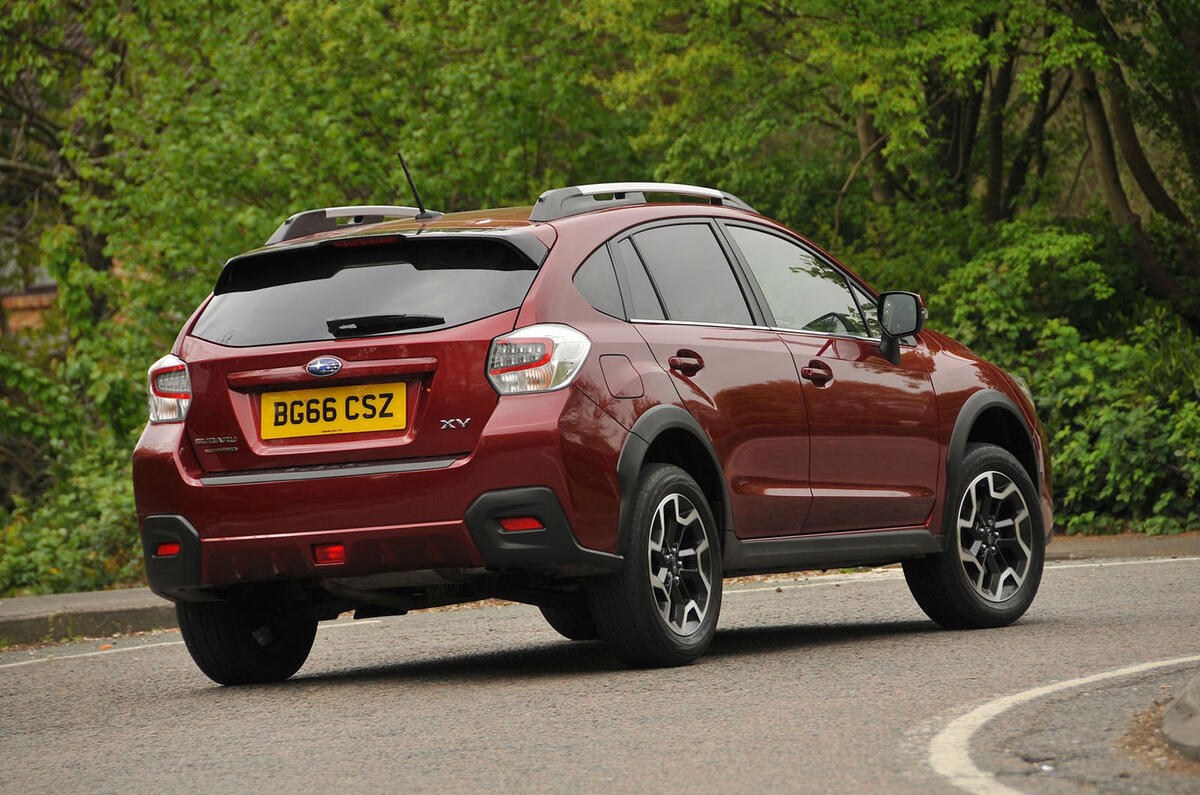 Subaru XV rear cornering