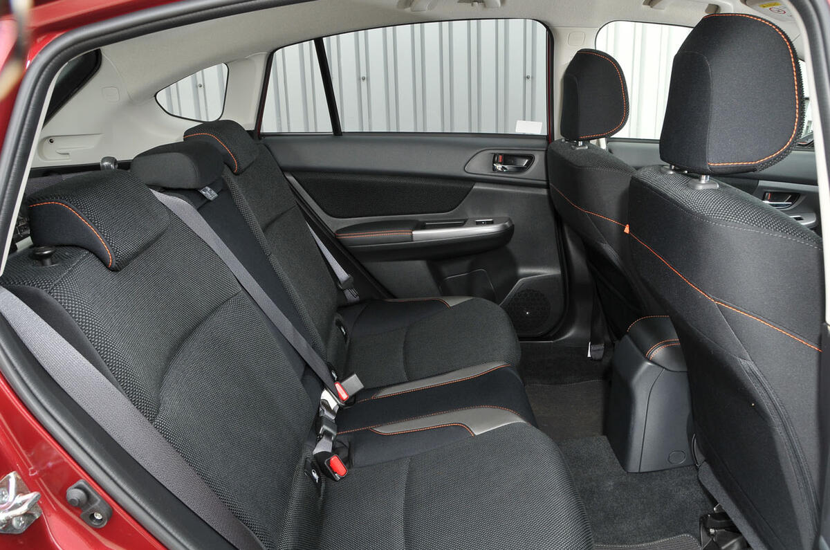 Subaru XV rear seats