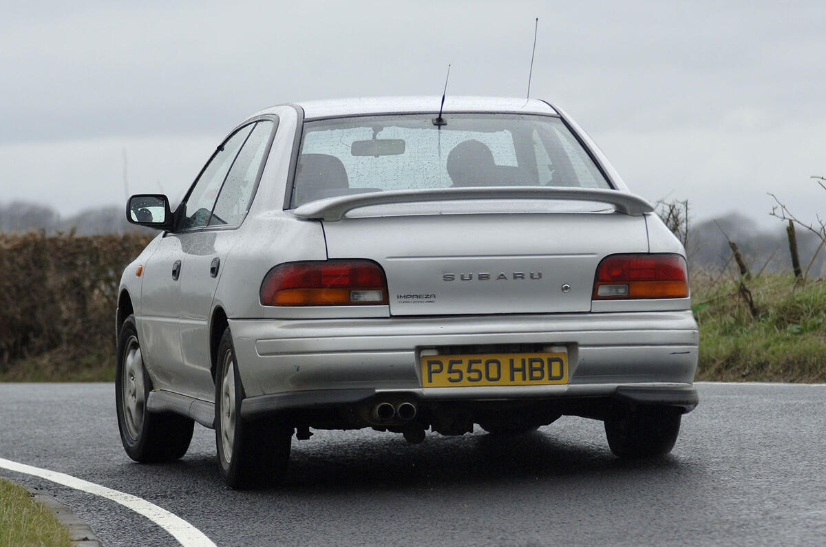 Subaru Impreza 2000 Turbo rear three quarter