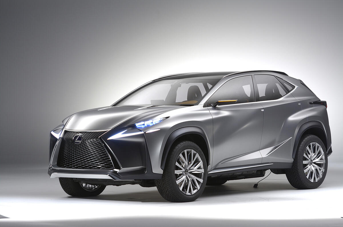no title Dramatic Lexus LF-NX concept targets Range Rover Evoque
