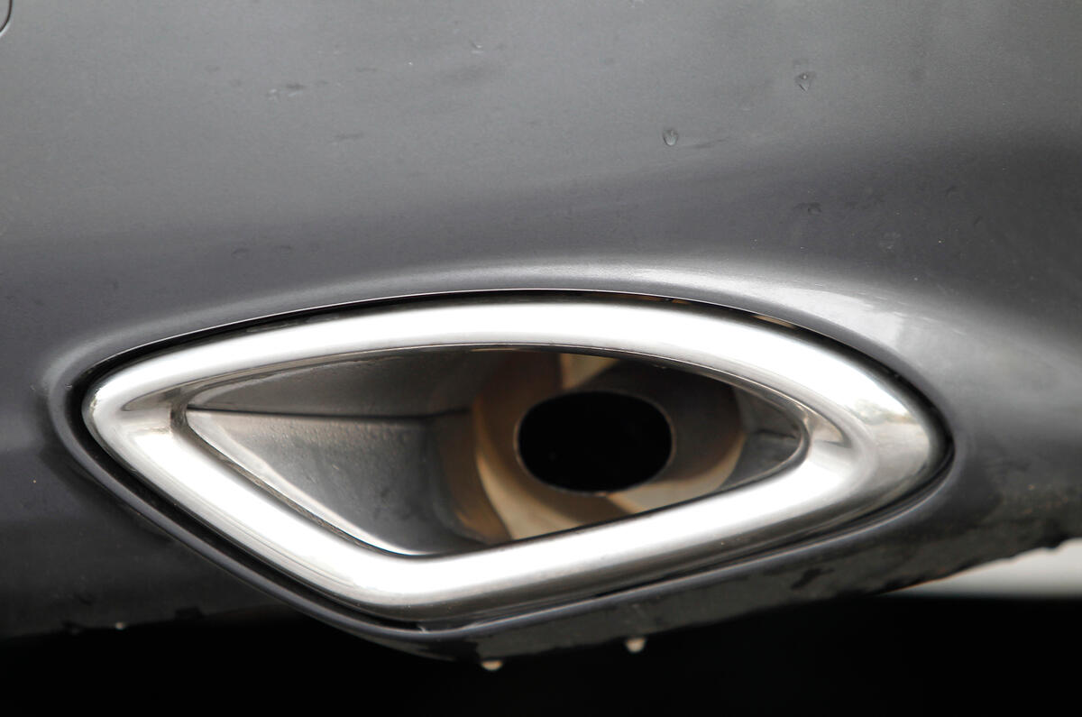 Unusual trapezoidal stainless steel exhaust finishers catch the eye Stainless steel Suzuki Kizashi exhaust