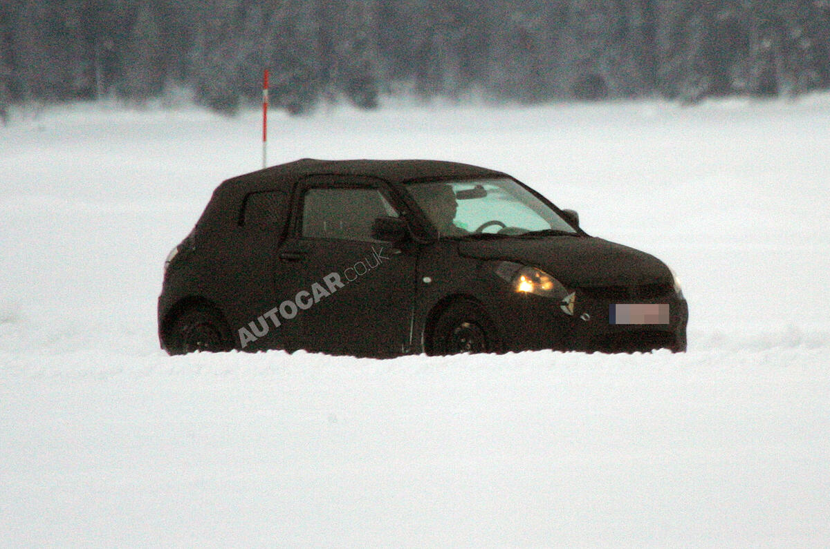 New Suzuki Swift spied