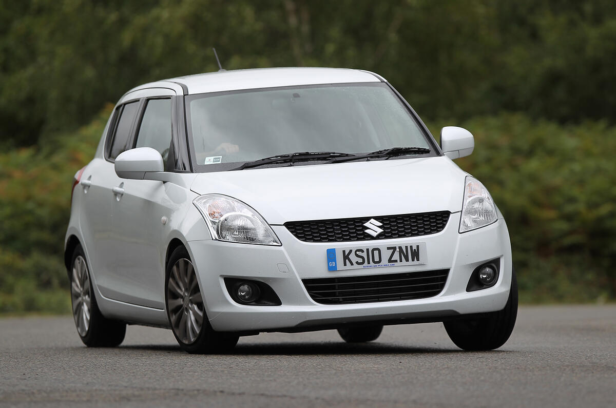 The ride is surprisingly pliant and deals with large potholes very well Suzuki Swift cornering