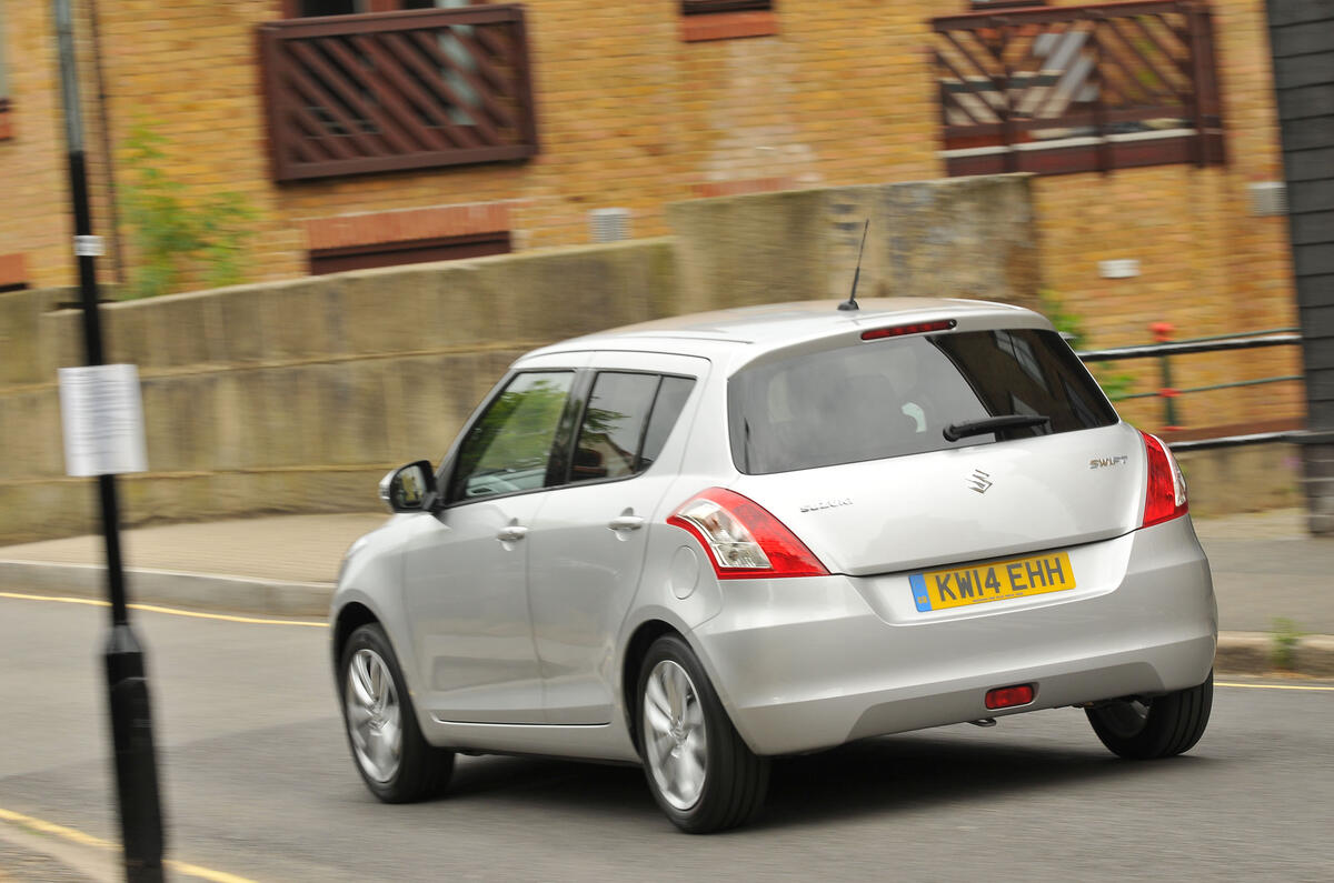 Suzuki Swift rear cornering