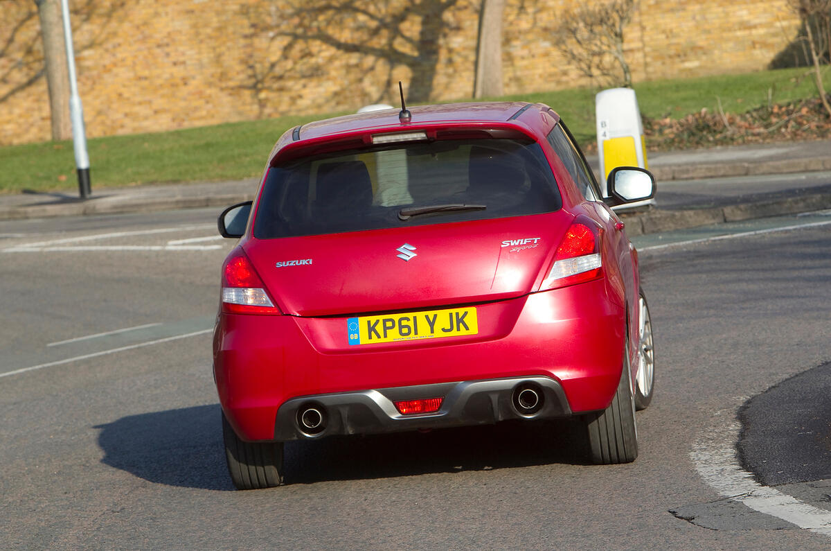 Suzuki Swift Sport rear cornering