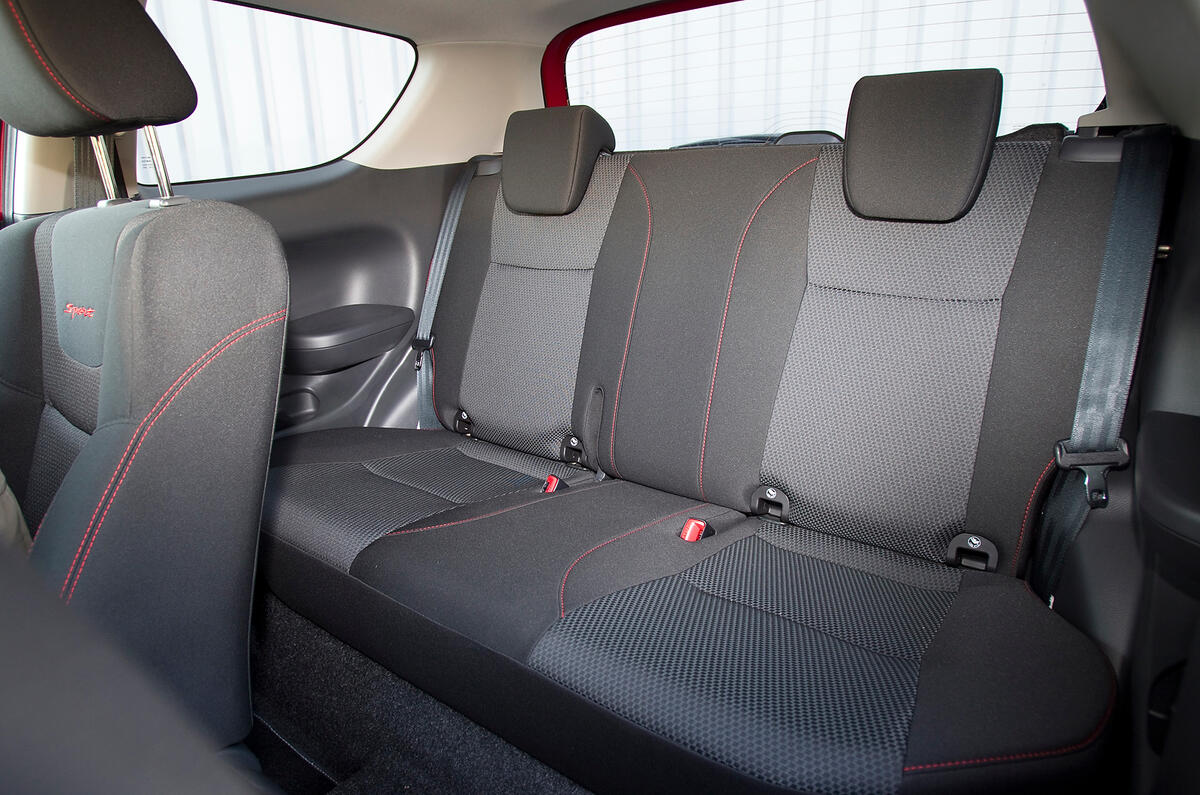 Suzuki Swift Sport rear seats