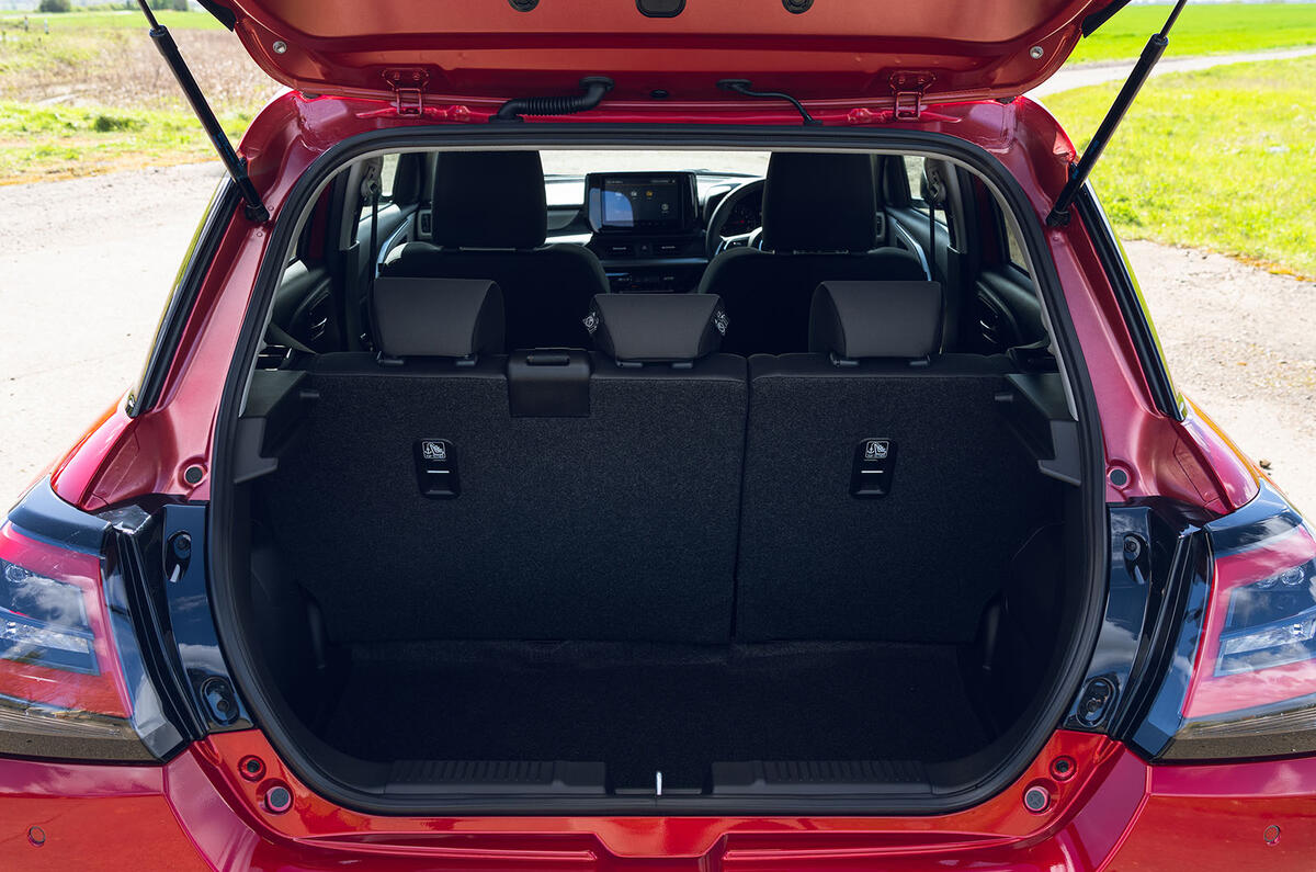 Suzuki Swift boot seats up Suzuki Swift boot seats up