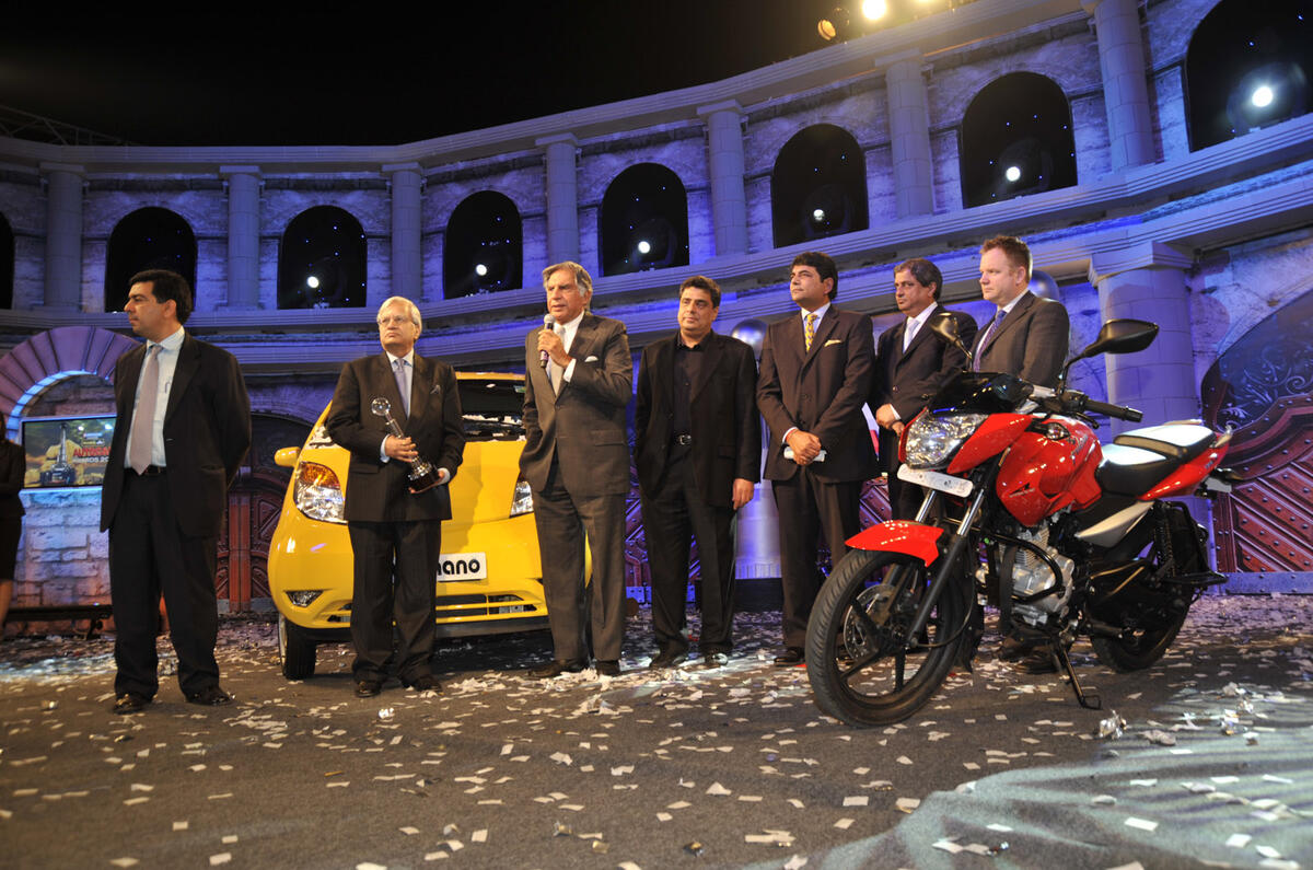 Tata Nano's Autocar India award