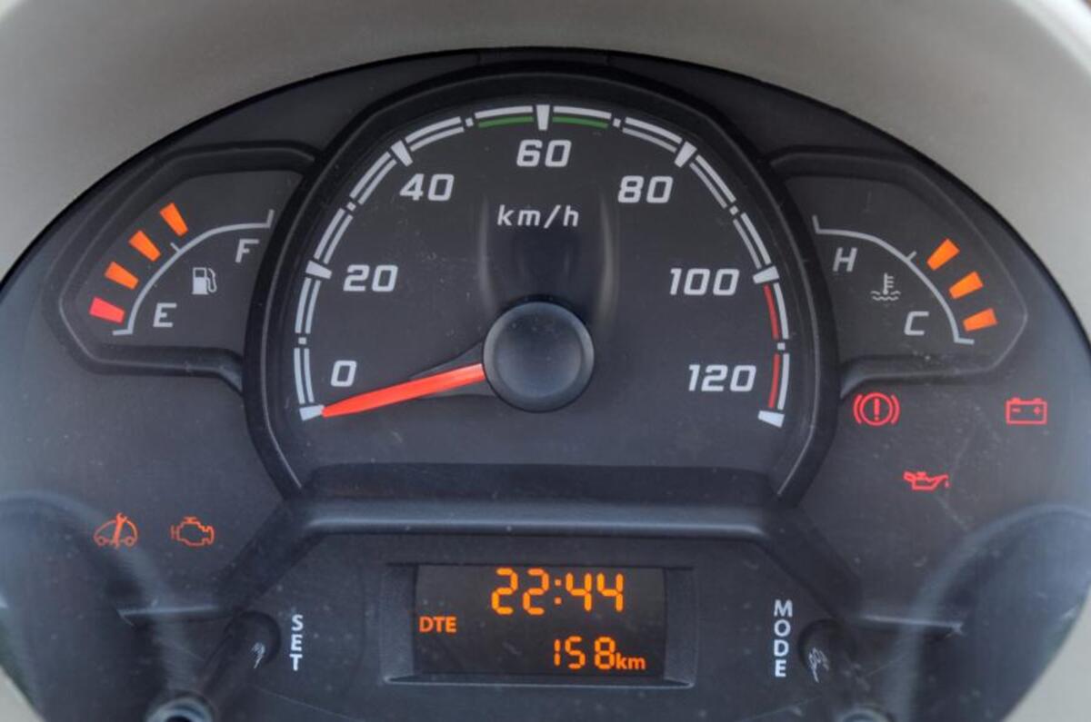 Tata Nano Twist instrument cluster