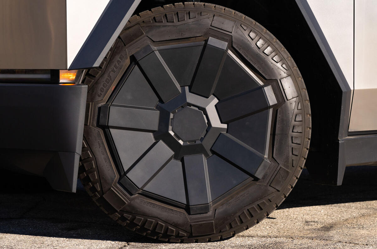 Tesla Cybertruck review 2024 08 wheel Tesla Cybertruck review 2024 08 wheel