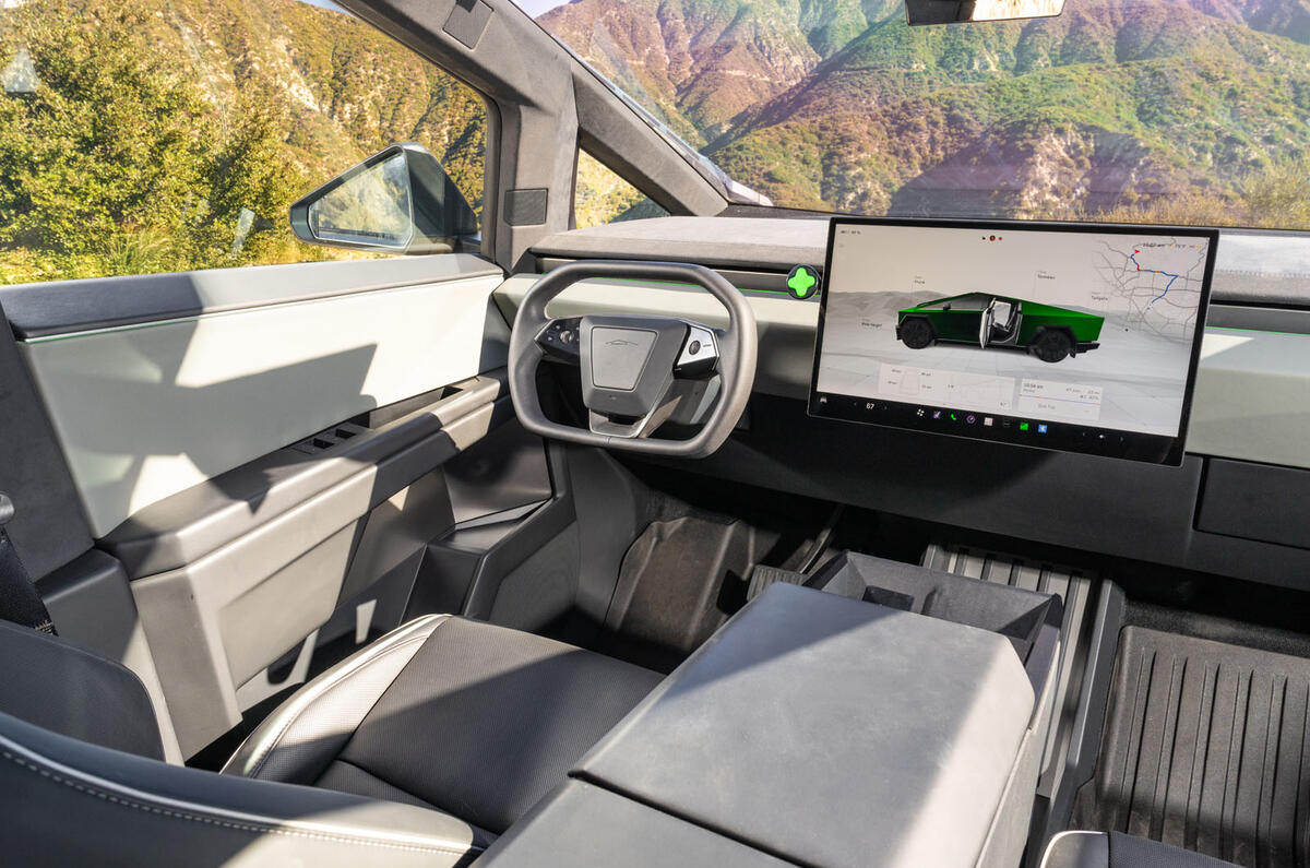 Tesla Cybertruck review 2024 13 dash Tesla Cybertruck review 2024 13 dash