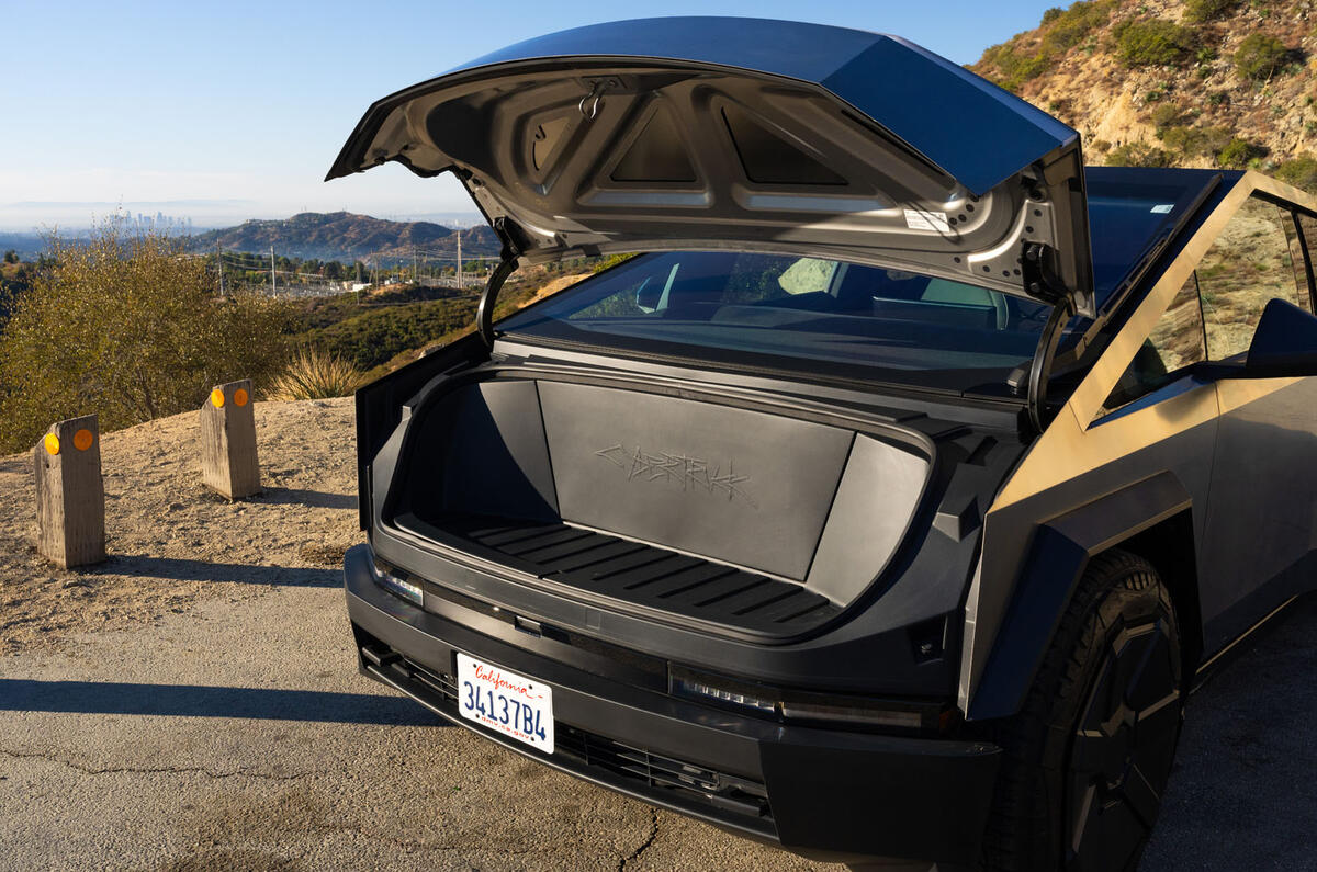 Tesla Cybertruck review 2024 22 frunk Tesla Cybertruck review 2024 22 frunk