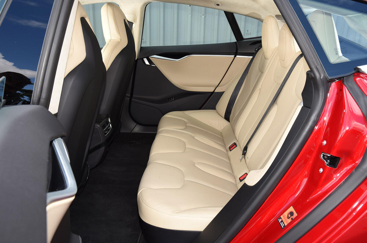 Tesla Model S P90D rear seats