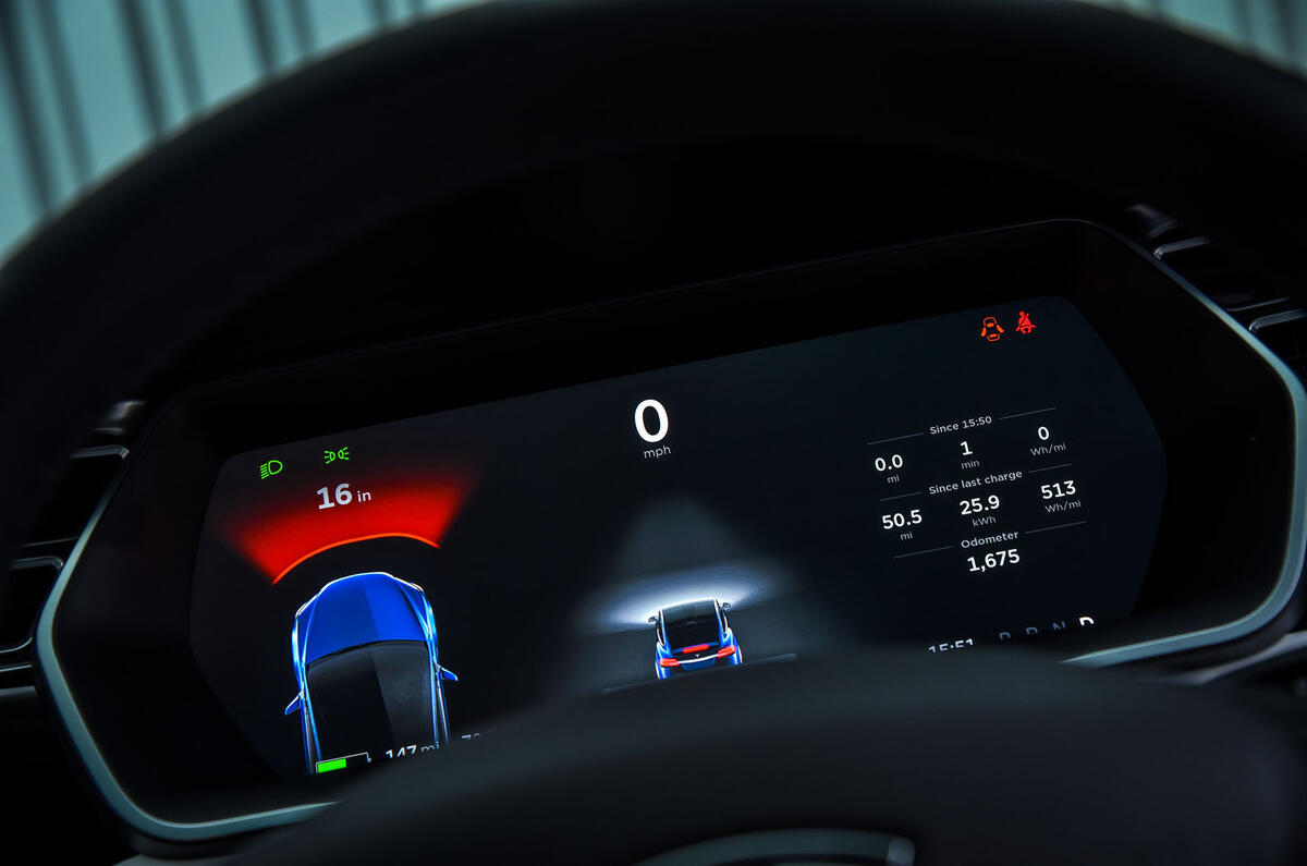 Tesla Model X assist info panel