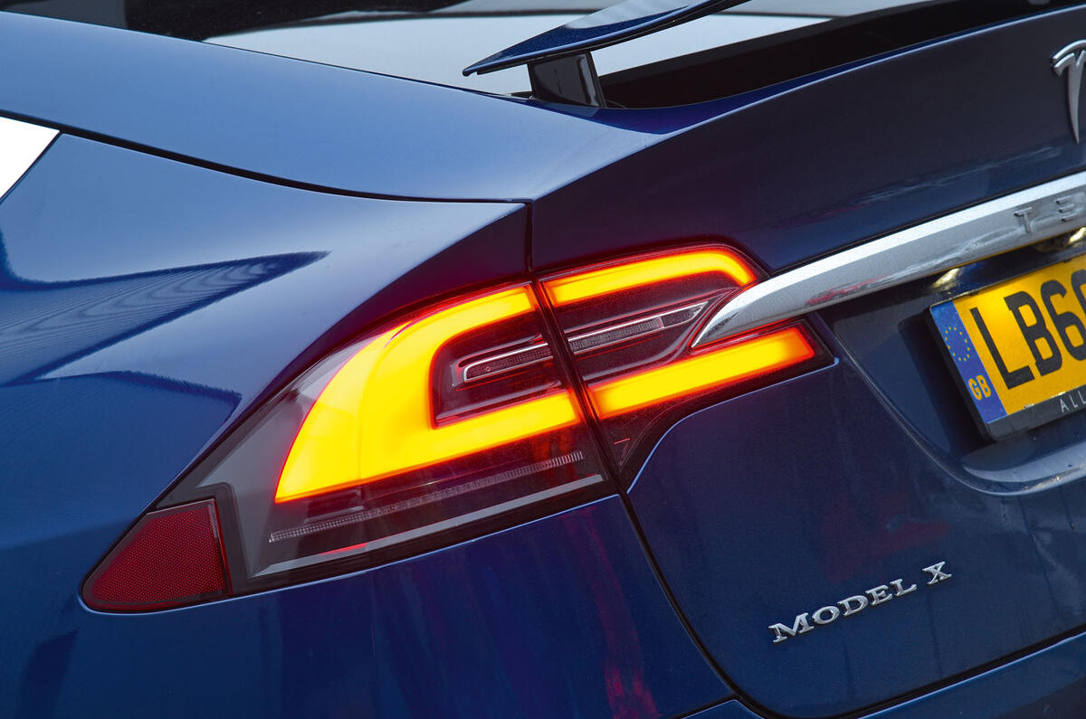 Tesla Model X rear LED lights