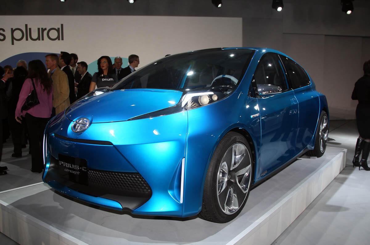 no title Detroit motor show: new Toyota Priuses
