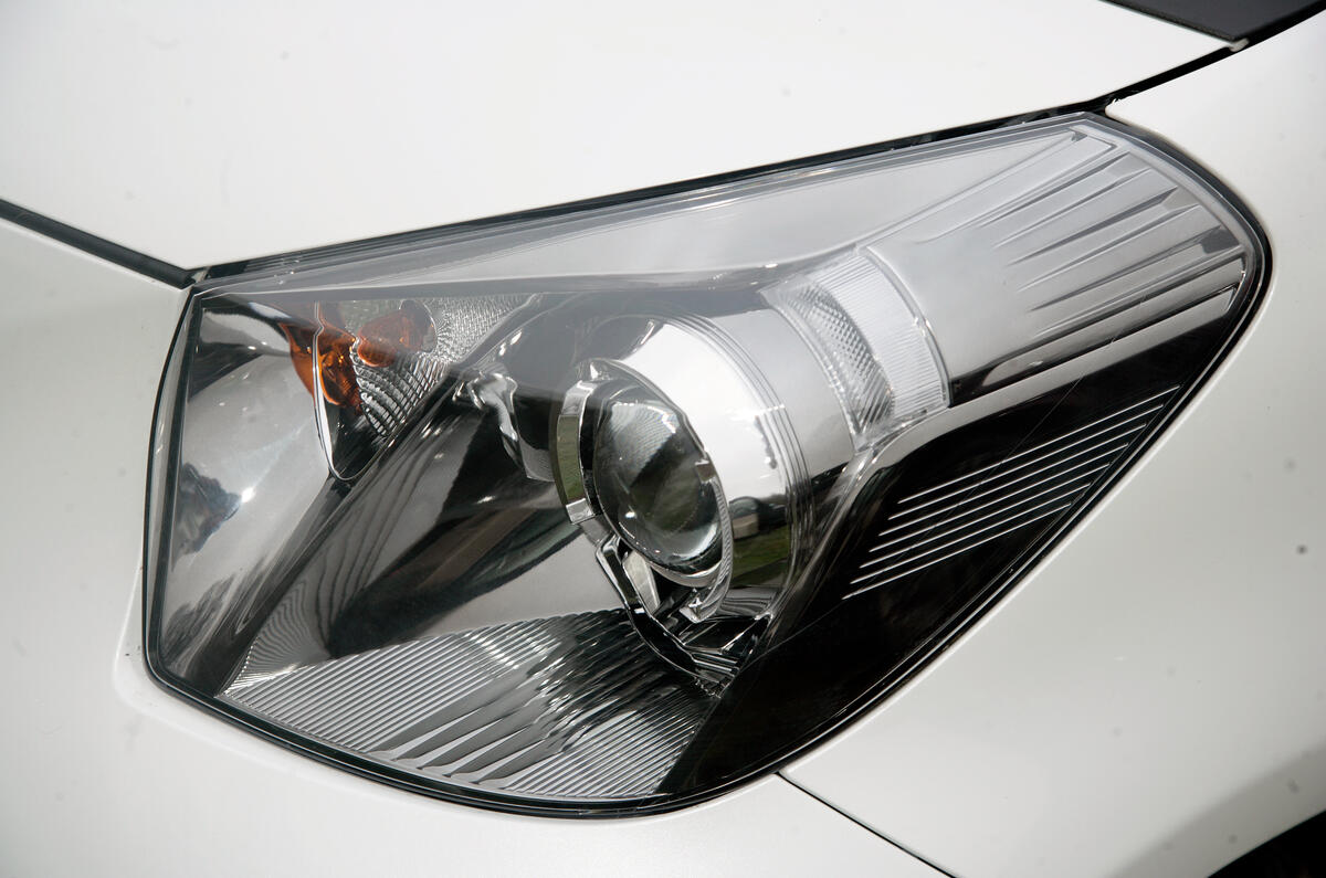 Headlights are fine on well lit urban streets, but seriously underwhelming in the country Toyota iQ xenon headlight