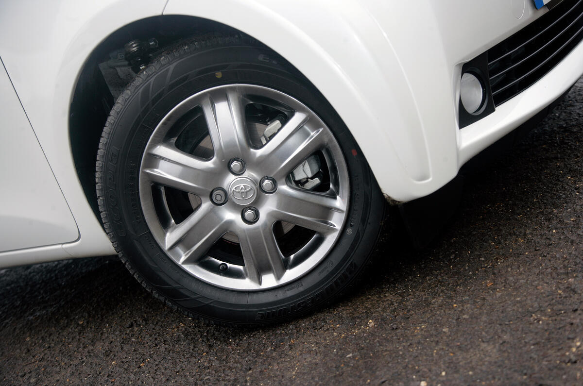 Smart 15in alloy wheels are standard on all iQs 15in Toyota iQ alloy wheels