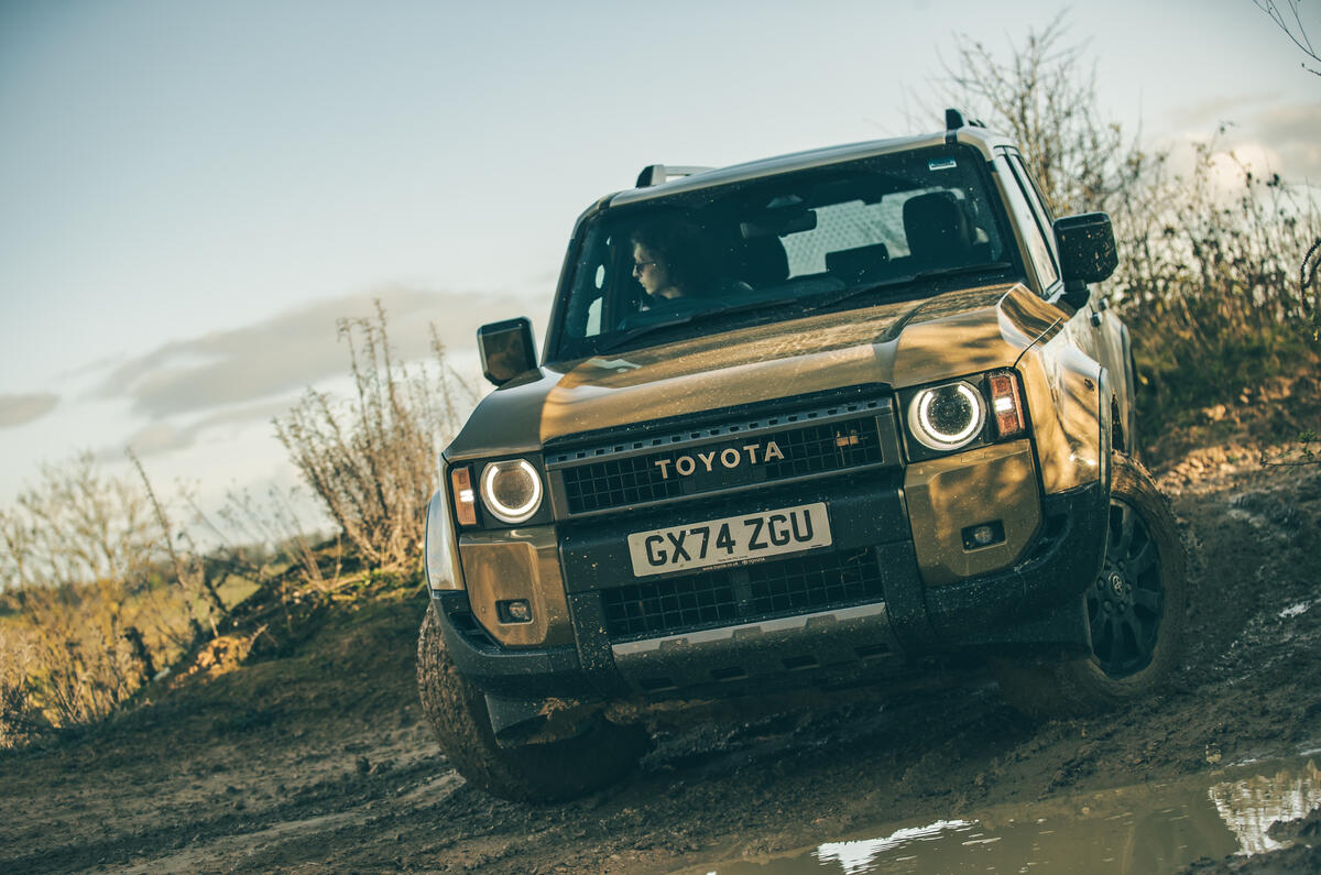 toyota land cruiser vs ineos grenadier vs land rover defender 2024 offroad day 1 jh 136