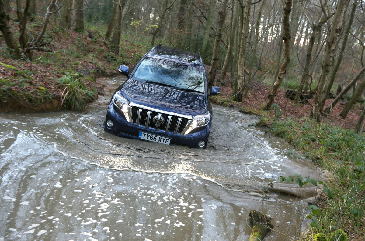 Toyota Land Cruiser wading